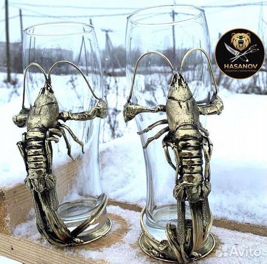 Пивной бокал Рак подарок мужчине