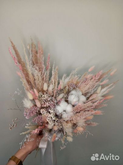 Свадебные букеты из сухоцветов/букет невесты