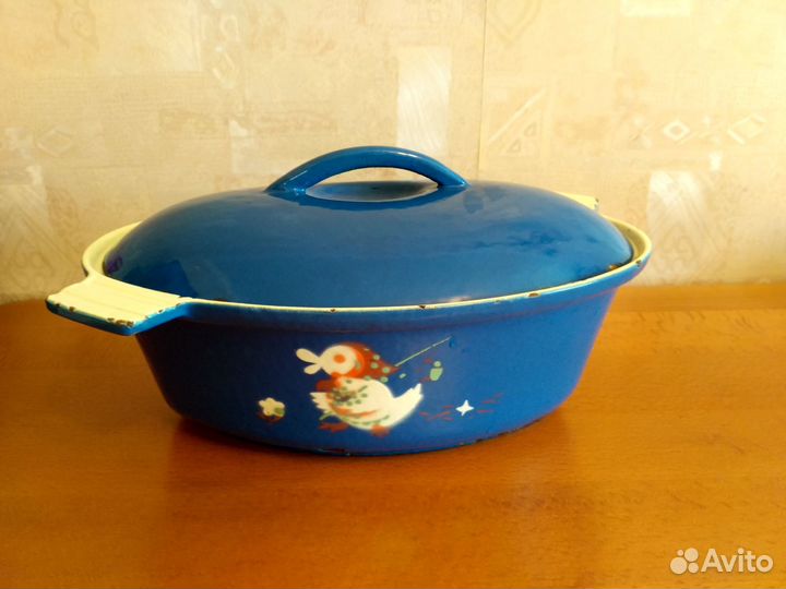 Чугунная утятница 2,5 л. Чугун