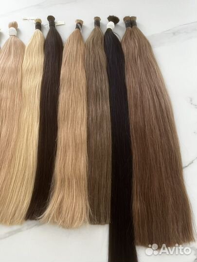 Натуральные срезы волос 50-60-70см