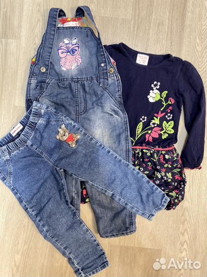 Пакет одежды/ вещей для девочки с 92го по 104й