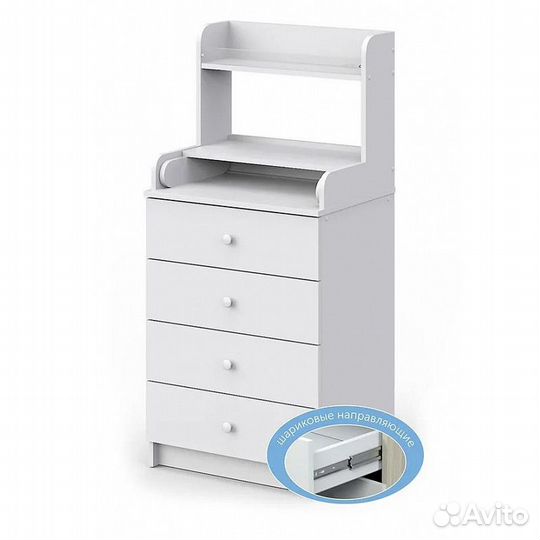 Комод Сириус 604 Полка лдсп с шариковыми направляю