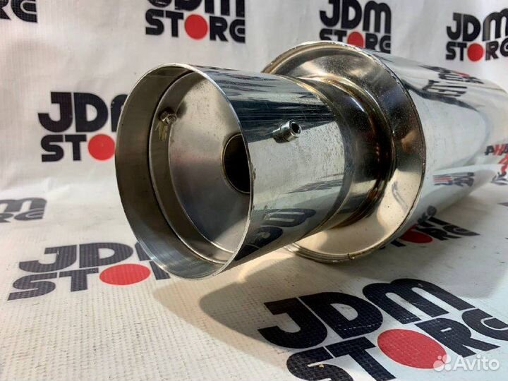 Бочка выхлопная прямоточная 100мм по мотивам Apexi