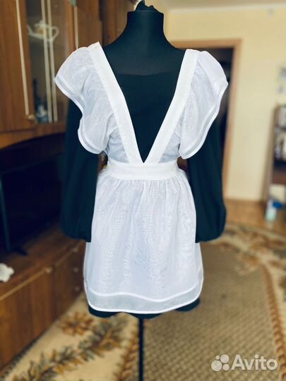 Платье школьное на последний звонок и фартук