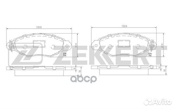 Колодки торм. диск. передн. Citroen Xsara 97