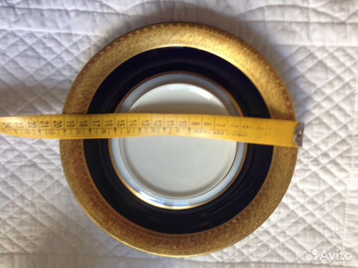 Фарфоровая тарелка Pirken Hammer Karlsbad кобальт