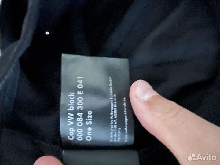 Кепка VW белая/черная оригинал новая