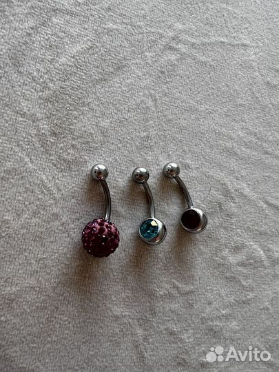 Штанга для пирсинга в пупок