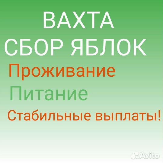 Разнорабочий вахта