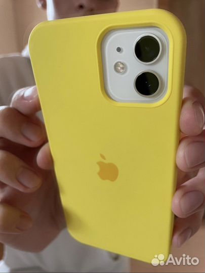 Силиконовые чехлы на iPhone 12/12pro + стекло