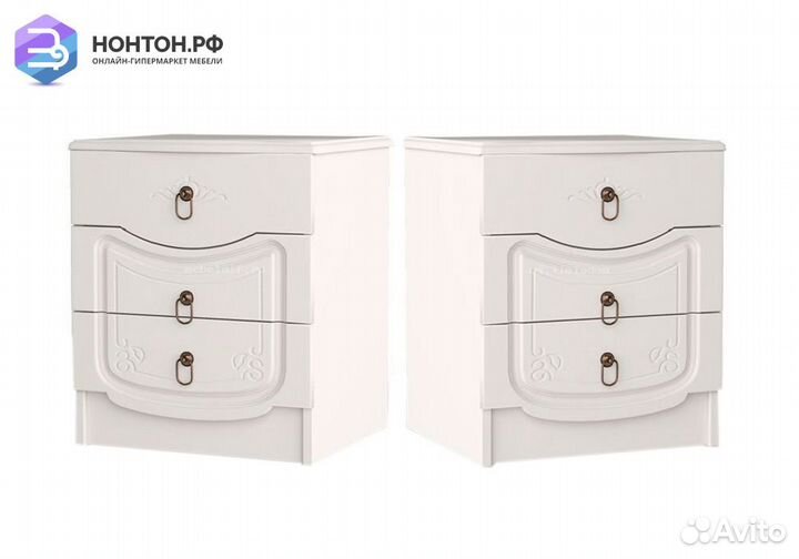 Комплект тумб Мария белый глянец