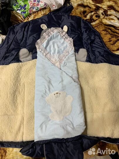 Зимний конверт в коляску