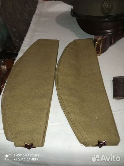 Военная фуражка пилотка ремень СССР