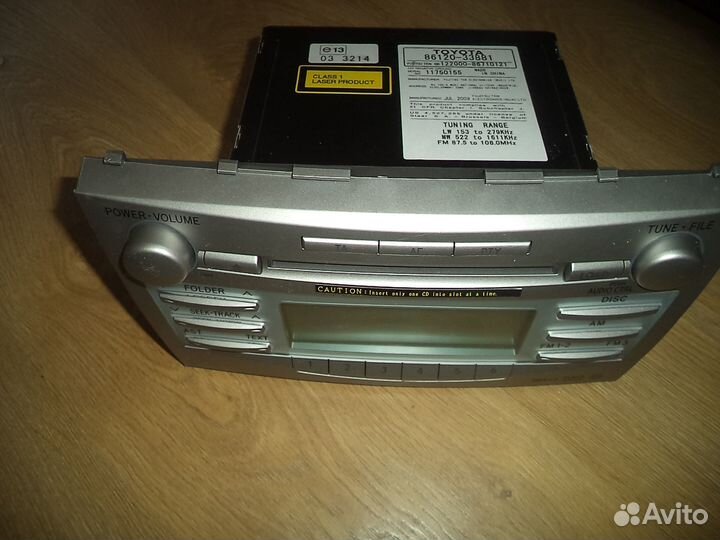 Магнитола на toyota camry 40