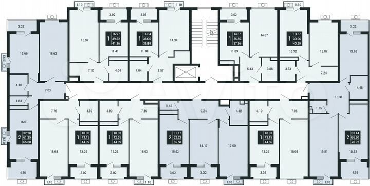 1-к. квартира, 37,4 м², 4/4 эт.