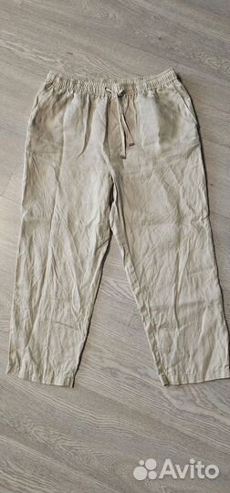 Льняные брюки Mango