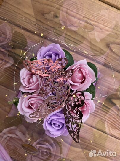 Бабочки с тиктока с мыльными розами