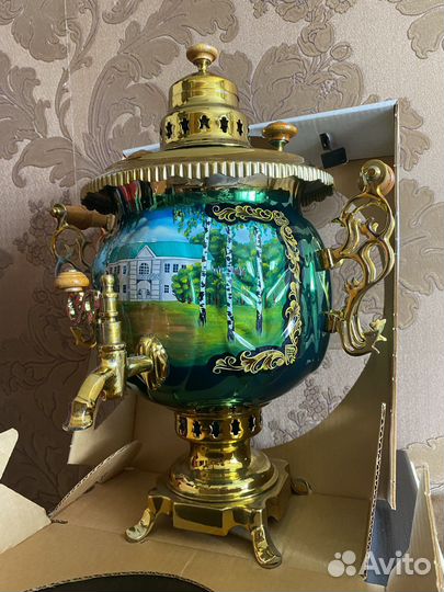 Самовар комбинированный подарочный