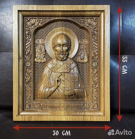 Резные иконы из дерева