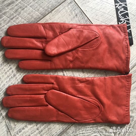 Перчатки женские кожаные 7 5