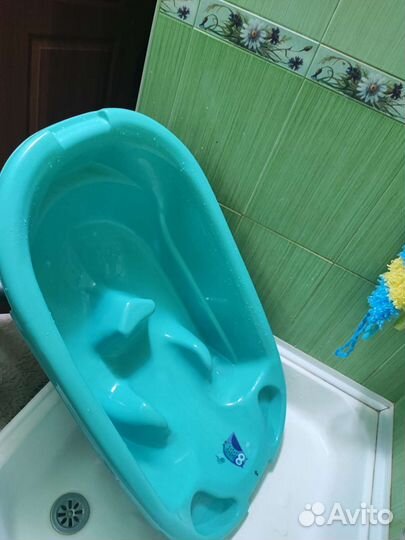 Ванночка для купания с горкой