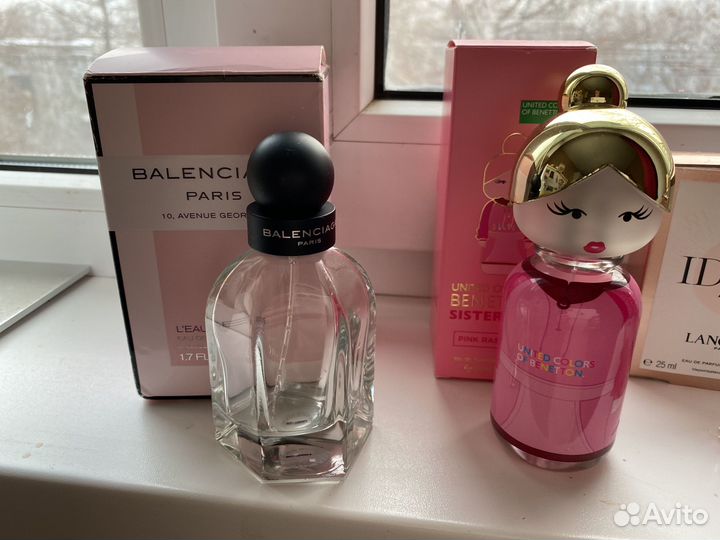 Пустые флаконы от парфюмерии