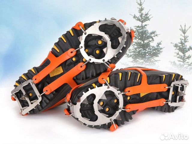 Ледоступы/ледоходы, 18 зубьев черные