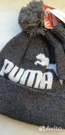 Шапка детская перчатки оригинал puma новая