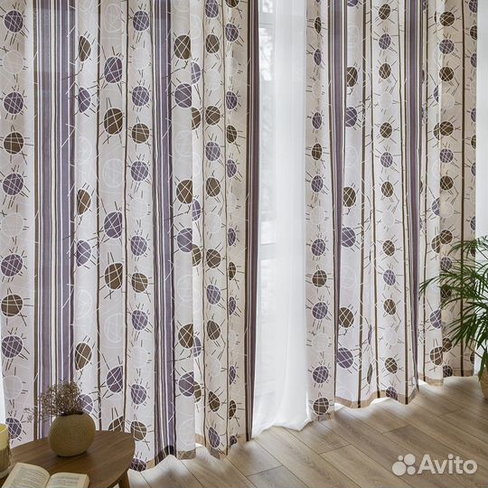 Комплект шторы Пинар 480x270 и тюль Вуаль 300x270