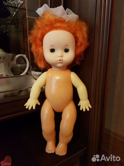 Кукла СССР Даша с соской Ф-ка 8 марта 43см