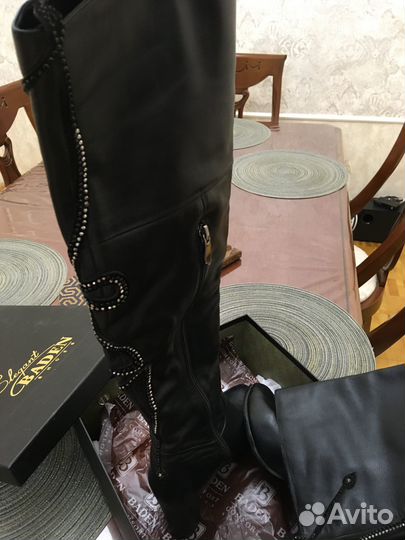 Сапоги кожаные