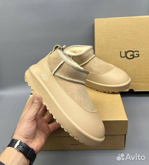 Угги UGG Ultra Mini Tasman «Sand» с галошей
