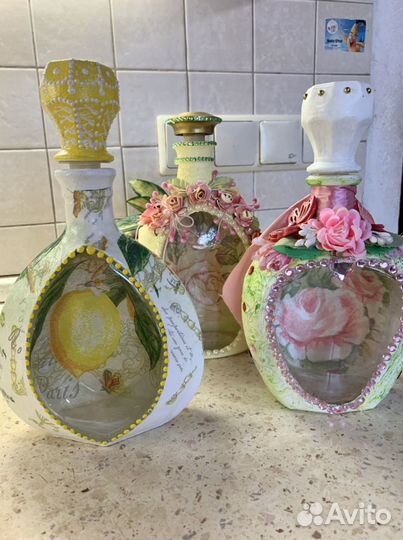 Графины ручной работы (стекло)