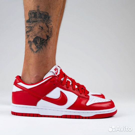 Кроссовки Nike Dunk Low University Red (36-45)