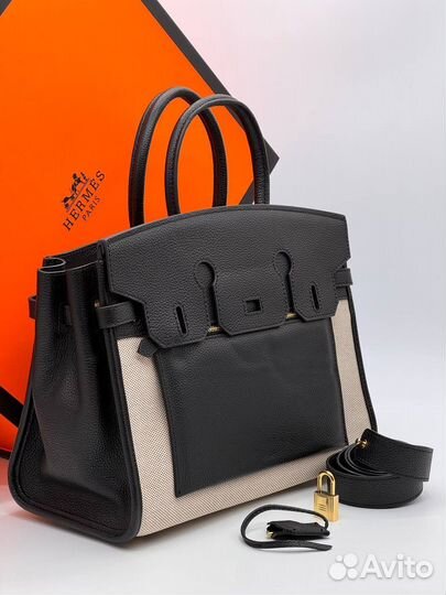 Сумка женская Hermes Birkin 30 Togo /канва