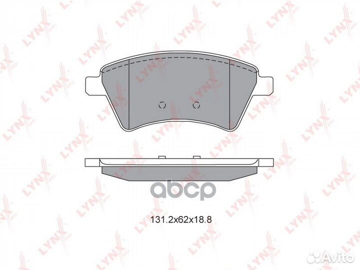 Колодки тормозные дисковые lynxauto BD-6318 BD