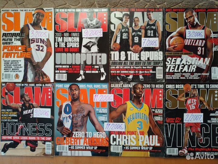 Журналы по баскетболу Slam (USA)