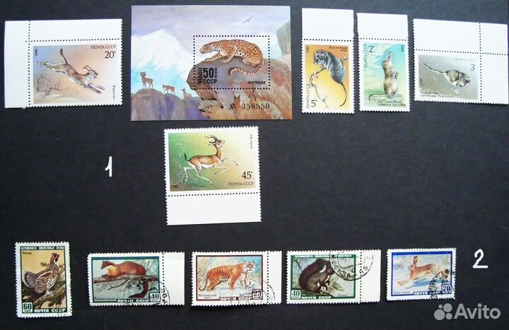 Марки СССР и России - Фауна - 2