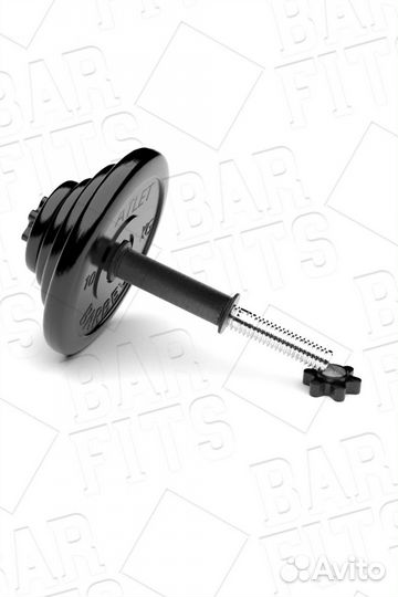 Гантель разборная MB Barbell MB-FdbM-At39 39кг