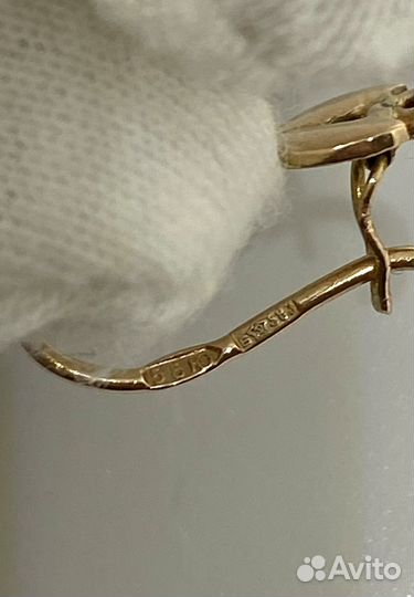 Золотые серьги СССР