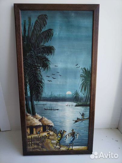 Картина маслом на холсте бу