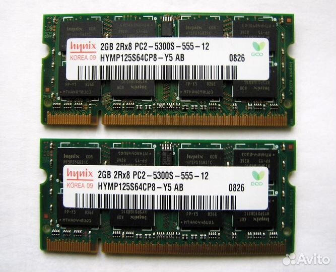 Оперативная память DDR2 для ноутбуков 2GB