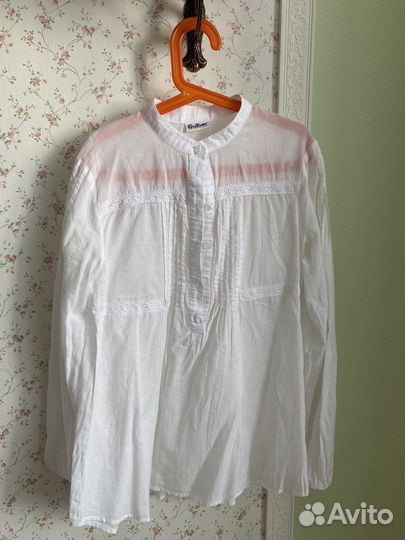 Блузка белая gulliver 158