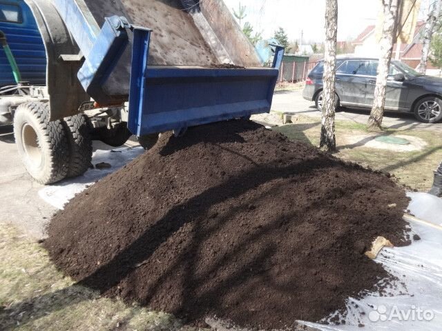 Грунт чернозем растительный садовый