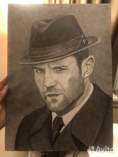 Портрет по фото карандашом