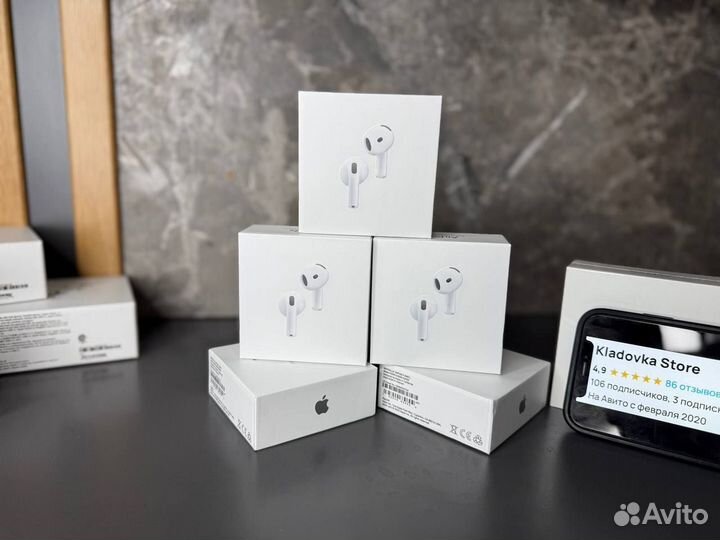 Наушники airpods 4 anc оригинальные