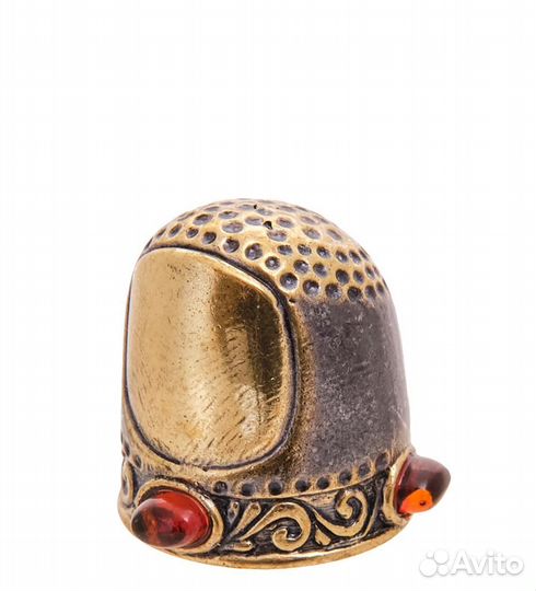 Наперсток Палец (латунь, янтарь) A2180258