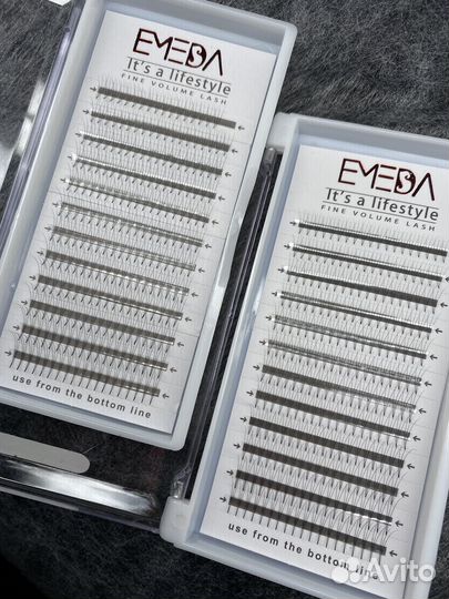 Готовые пучки для наращивания ресниц