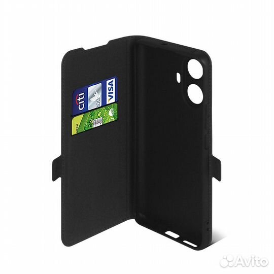 Чехол с флипом для Realme 10 Pro+ (5G) DF (black)