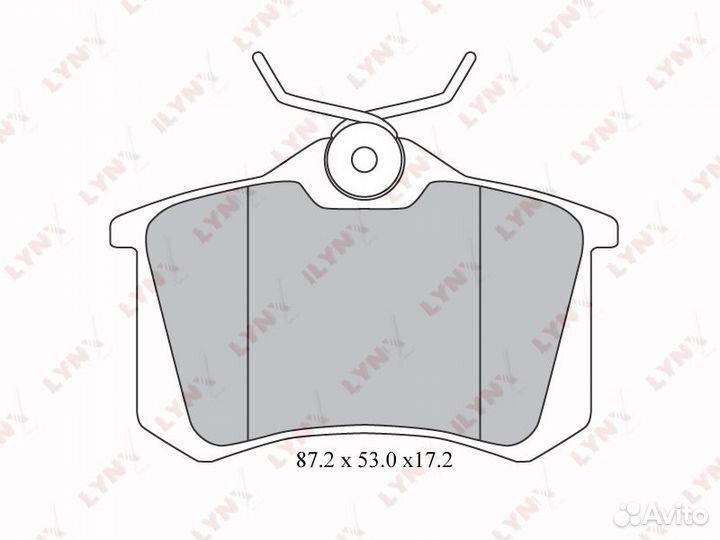 Колодки тормозные зад Citroen Peugeot